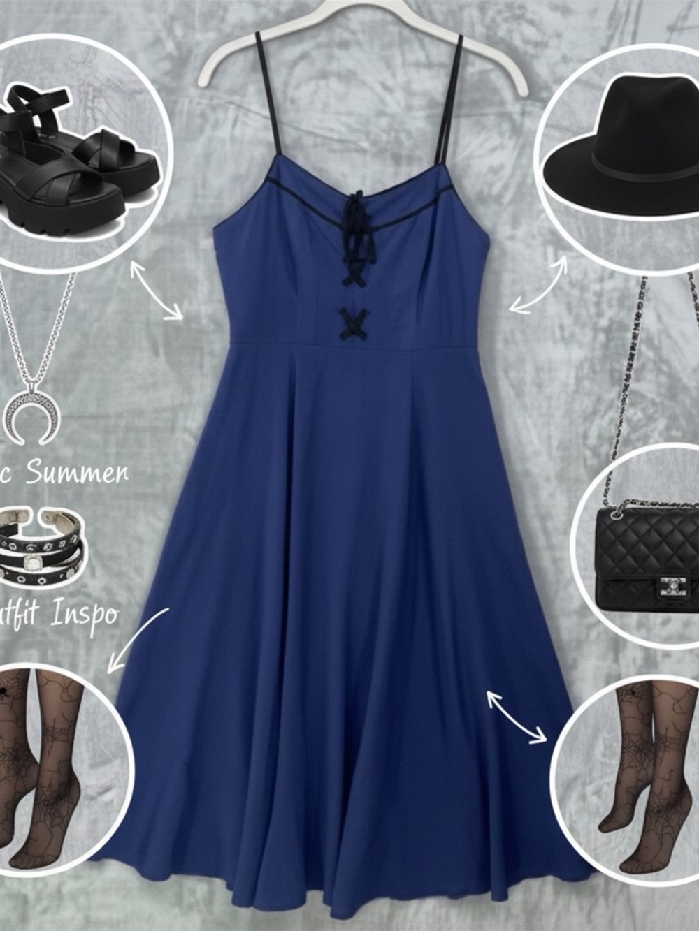 Cooperative luxury siren bookish gothic Dress Lace-Up pleated skirt tailored